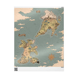 Map of Mechus-Tas Wrapping Paper