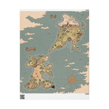 Map of Mechus-Tas Wrapping Paper