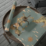 Map of Mechus-Tas Wrapping Paper