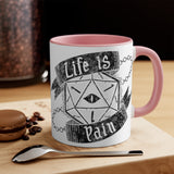 Life is Pain Mug (White w/ Accent)