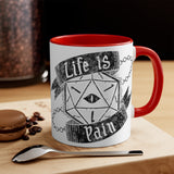 Life is Pain Mug (White w/ Accent)