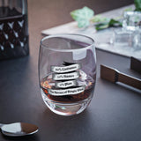 Heroes of Bingle Whiskey Glass