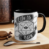 Life is Pain Mug (White w/ Accent)