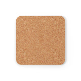 The DM Medallion Corkwood Coaster Set