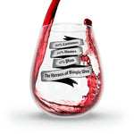 Heroes of Bingle Stemless Wine Glass
