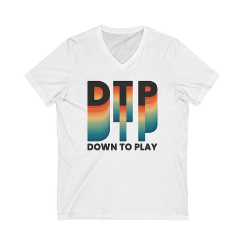 "Down To Play" Unisex V-Neck Tee