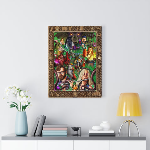 "Collage of Characters" Canvas Gallery Wrap